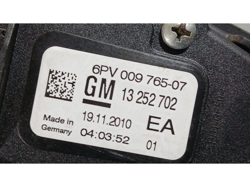 Recambio de potenciometro pedal para opel astra j sports tourer (p10) 1.7 cdti (35) referencia OEM IAM 13252702 6PV00976507 