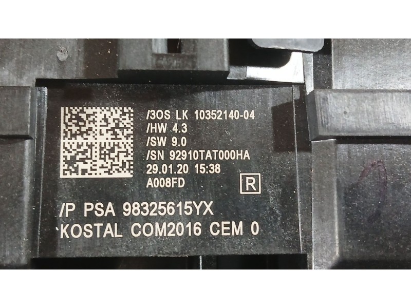 Recambio de mando luces y limpia para opel corsa f (p2jo) 1.2 (68) referencia OEM IAM 98325615YX LK 10352140