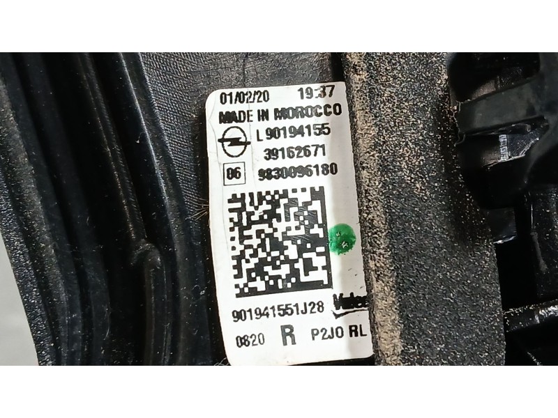 Recambio de piloto trasero derecho interior para opel corsa f (p2jo) 1.2 (68) referencia OEM IAM 9830096180 ROZADO 39162671