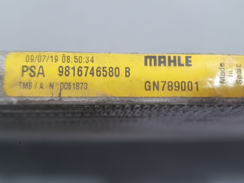 Recambio de condensador / radiador aire acondicionado para citroën berlingo (er_, ec_) 1.2 puretech 110 referencia OEM IAM 98167