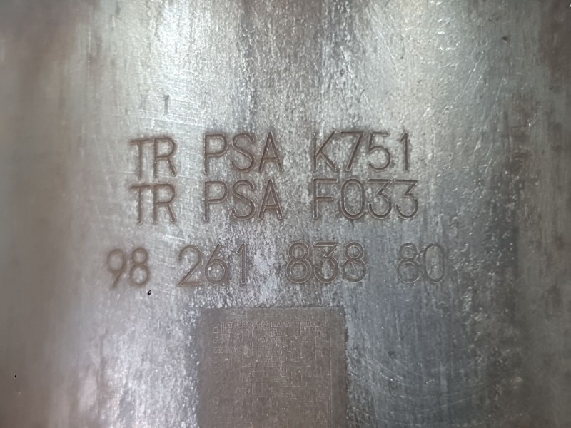 Recambio de filtro de particulas para citroën berlingo (er_, ec_) 1.2 puretech 110 referencia OEM IAM 9826183880  