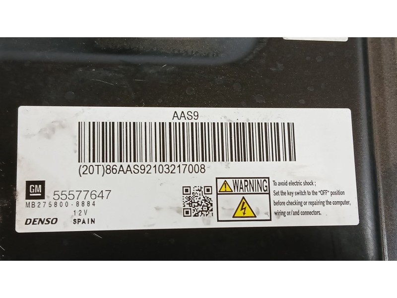 Recambio de centralita motor uce para opel astra j sports tourer (p10) 1.7 cdti (35) referencia OEM IAM 55577647 DENSO 275800888