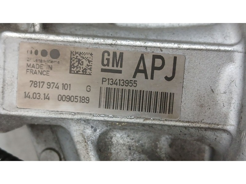 Recambio de cremallera direccion para opel astra j sedán 1.4 turbo (69) referencia OEM IAM 13413955 ELECTRO-MECANICA ZF 78179794