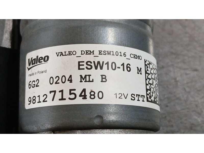 Recambio de motor arranque para opel corsa f (p2jo) 1.2 (68) referencia OEM IAM 9812715480 VALEO ESW1016