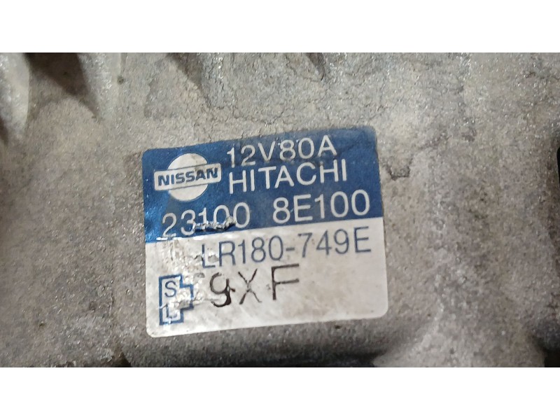 Recambio de alternador para nissan almera i (n15) 2.0 d referencia OEM IAM 231008E100 HITACHI LR180749E