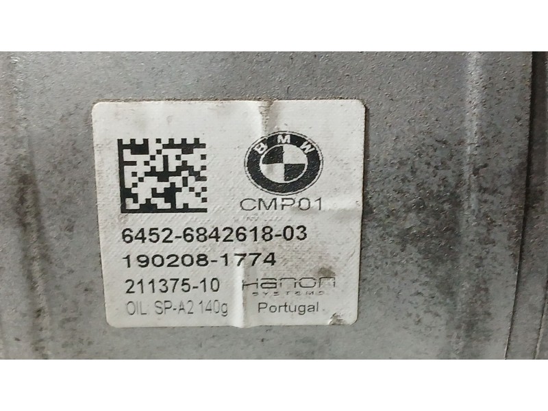 Recambio de compresor aire acondicionado para bmw 2 active tourer (f45) 216 d referencia OEM IAM 6842618 HANON 1902081774