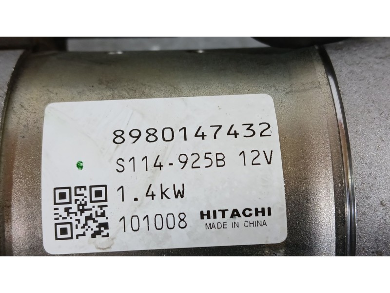 Recambio de motor arranque para opel astra j sports tourer (p10) 1.7 cdti (35) referencia OEM IAM 8980147432 HITACHI S114925B