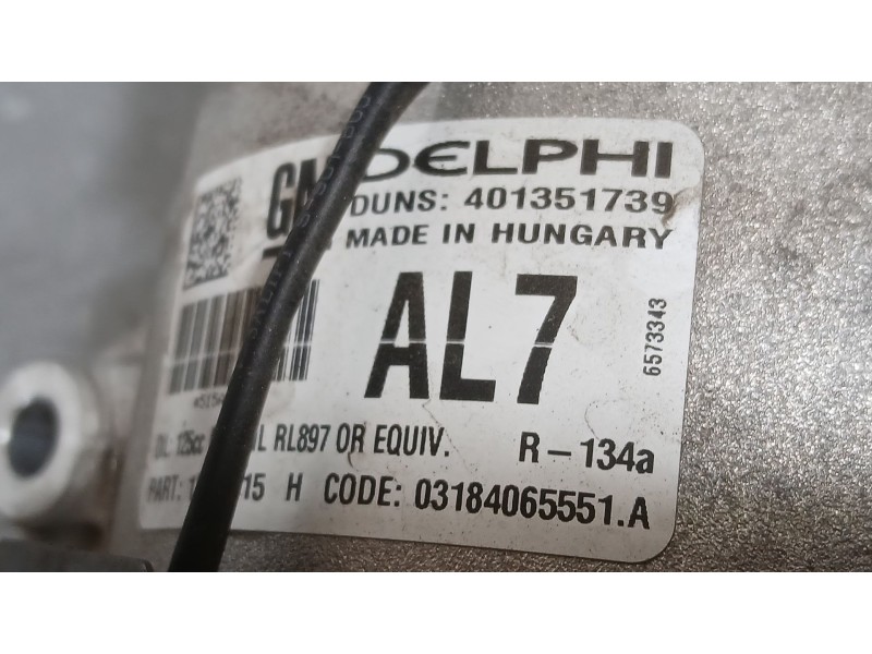 Recambio de compresor aire acondicionado para opel astra j sedán 1.4 turbo (69) referencia OEM IAM 13450515 DELPHI 401351739