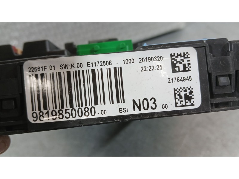 Recambio de caja reles / fusibles para peugeot 208 i (ca_, cc_) 1.5 bluehdi 100 referencia OEM IAM   