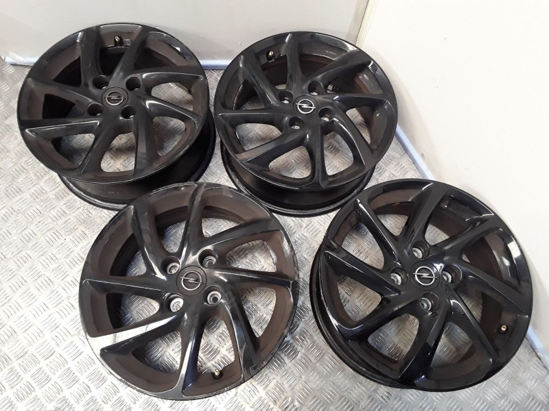 Recambio de juego llantas aluminio para opel corsa f (p2jo) 1.2 (68) referencia OEM IAM 6.5X16 4 TORN ET38 ROZADAS ALUMINIO