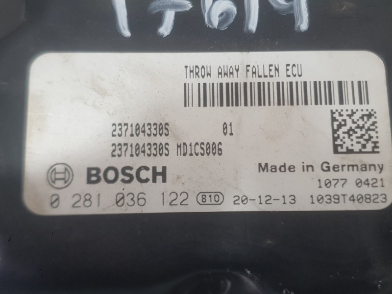 Recambio de centralita motor uce para fiat talento furgoneta (296_) 2.0 ecojet referencia OEM IAM 237104330S 0281036122 BOSCH