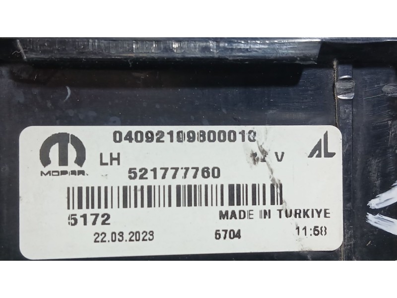 Recambio de piloto delantero izquierdo para jeep renegade suv (bu, b1, bv) 1.3 t-gdi 4x4 referencia OEM IAM   