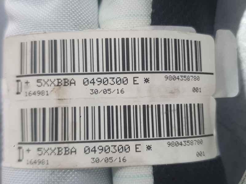Recambio de airbag cortina delantero derecho para citroën c4 cactus 1.2 vti 82 referencia OEM IAM 9804358780  
