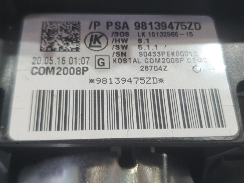 Recambio de mando luces y limpia para citroën c4 cactus 1.2 vti 82 referencia OEM IAM 981394775ZD  