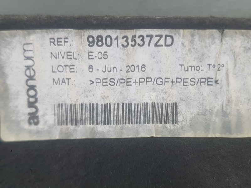 Recambio de bandeja trasera para citroën c4 cactus 1.2 vti 82 referencia OEM IAM 98013537ZD  