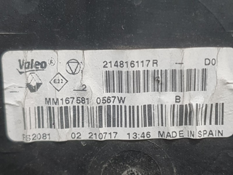 Recambio de electroventilador para renault megane iv hatchback (b9a/m/n_) 1.2 tce 130 (b9mr) referencia OEM IAM 214813939R  