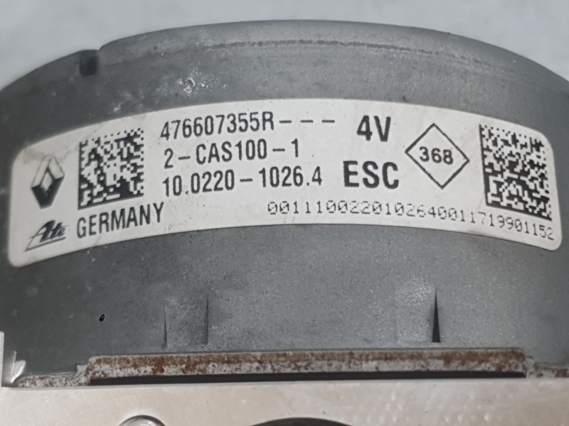 Recambio de abs para renault megane iv hatchback (b9a/m/n_) 1.2 tce 130 (b9mr) referencia OEM IAM 476600737R  