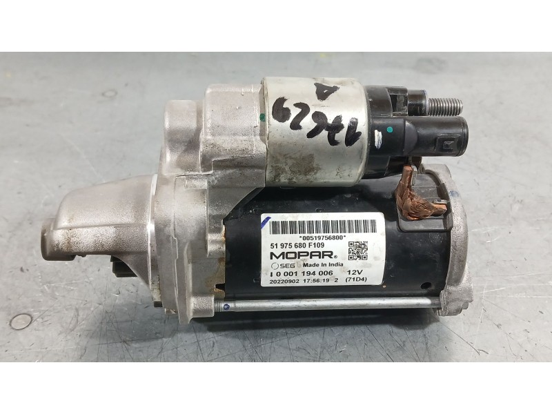 Recambio de motor arranque para jeep renegade suv (bu, b1, bv) 1.3 t-gdi 4x4 referencia OEM IAM 51675680  0001194006