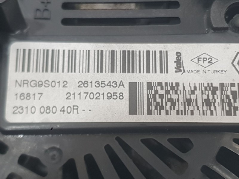Recambio de alternador para renault megane iv hatchback (b9a/m/n_) 1.2 tce 130 (b9mr) referencia OEM IAM 231006677R 231000643R 