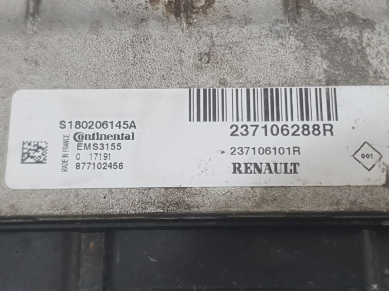 Recambio de centralita motor uce para renault megane iv hatchback (b9a/m/n_) 1.2 tce 130 (b9mr) referencia OEM IAM 237106288R  