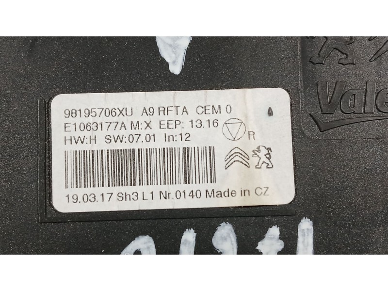 Recambio de mando climatizador para peugeot 208 i (ca_, cc_) 1.5 bluehdi 100 referencia OEM IAM 98195706XU VALEO E1063177A