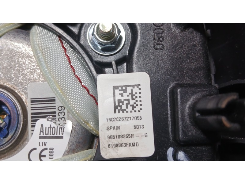 Recambio de kit airbag para renault captur i (j5_, h5_) 1.2 tce 120 referencia OEM IAM 985108265R  985108265R CONDUCTOR 98525341