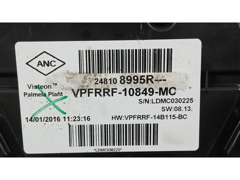 Recambio de cuadro instrumentos para renault captur i (j5_, h5_) 1.2 tce 120 referencia OEM IAM 248100202R  
