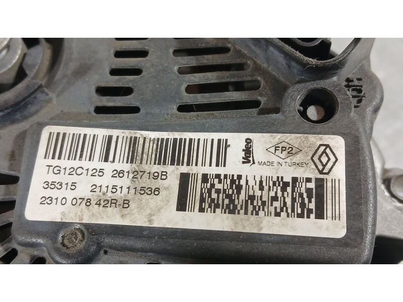 Recambio de alternador para renault captur i (j5_, h5_) 1.2 tce 120 referencia OEM IAM 231006677R 231000643R 