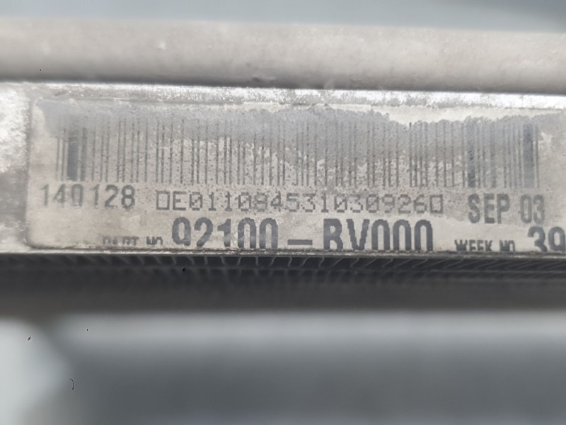 Recambio de condensador / radiador aire acondicionado para nissan primera hatchback (p12) 1.9 dci referencia OEM IAM 92100BV000 