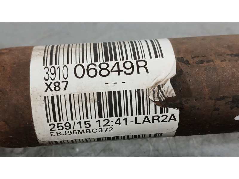 Recambio de transmision delantera derecha para renault captur i (j5_, h5_) 1.2 tce 120 referencia OEM IAM 391005516R  