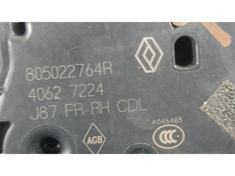 Recambio de cerradura puerta delantera derecha para renault captur i (j5_, h5_) 1.2 tce 120 referencia OEM IAM 805003529R  