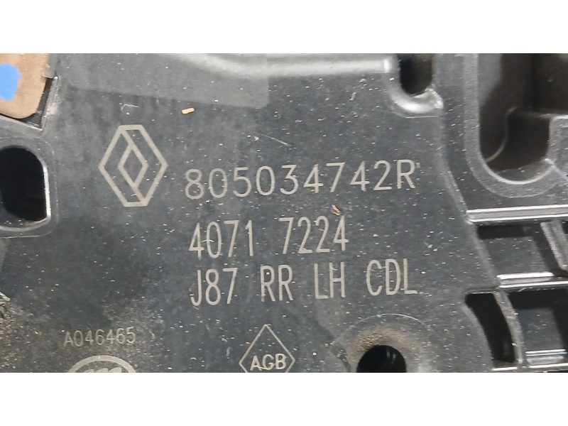 Recambio de cerradura puerta trasera izquierda para renault captur i (j5_, h5_) 1.2 tce 120 referencia OEM IAM 825012422R  