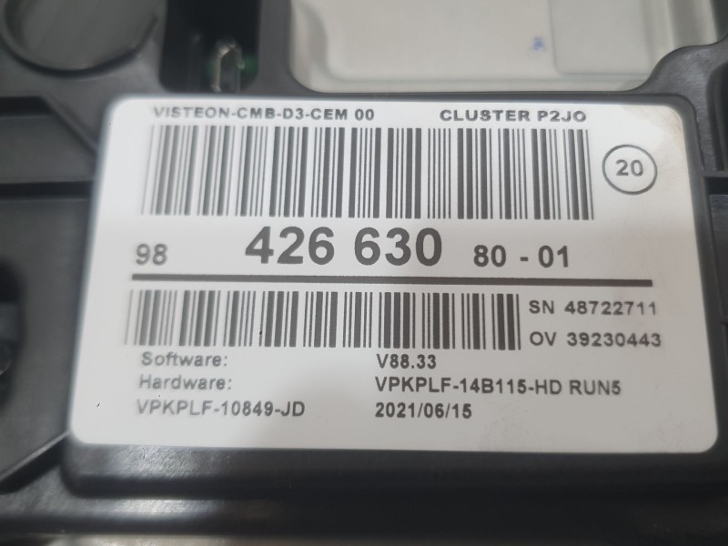 Recambio de cuadro instrumentos para opel corsa f (p2jo) 1.2 (68) referencia OEM IAM 9835151680  