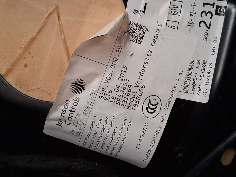 Recambio de asiento delantero derecho para porsche macan (95b) 3.0 s diesel referencia OEM IAM 95BVOS00020 C/AIRBAG ROZADO 