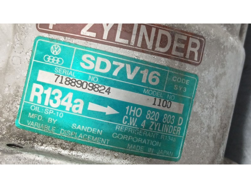 Recambio de compresor aire acondicionado para seat toledo i (1l2) 1.9 tdi referencia OEM IAM   