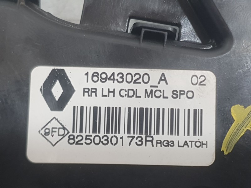 Recambio de cerradura puerta trasera izquierda para renault megane iv hatchback (b9a/m/n_) 1.2 tce 130 (b9mr) referencia OEM IAM