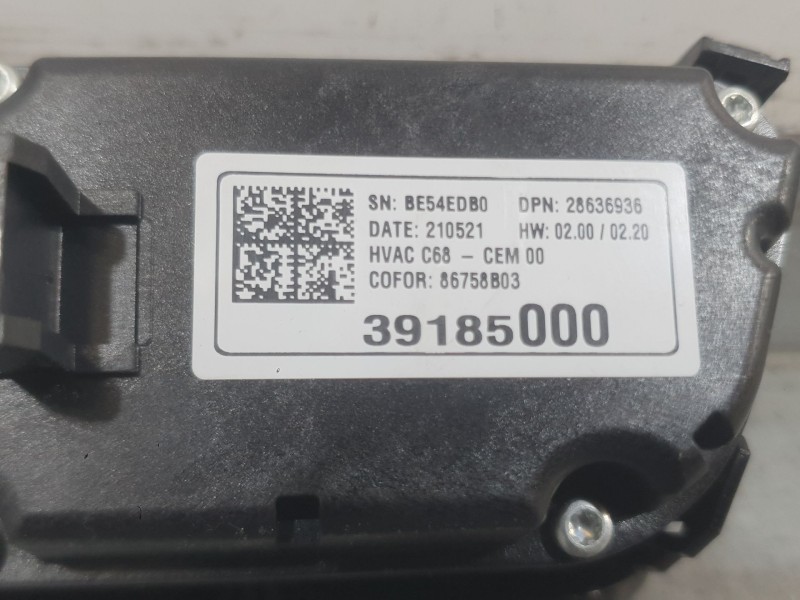 Recambio de mando climatizador para opel corsa f (p2jo) 1.2 (68) referencia OEM IAM 39185000  
