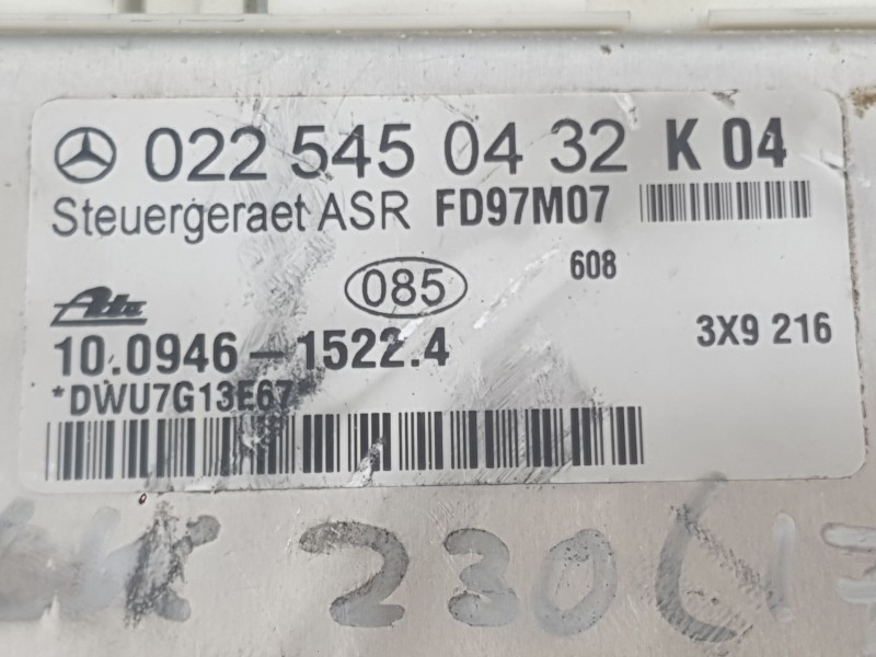 Recambio de centralita asr para mercedes-benz slk (r170) 230 kompressor (170.447) referencia OEM IAM   