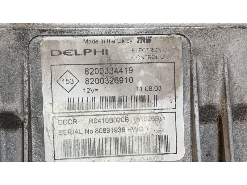 Recambio de centralita motor uce para renault scénic ii (jm0/1_) 1.5 dci (jm0f) referencia OEM IAM   