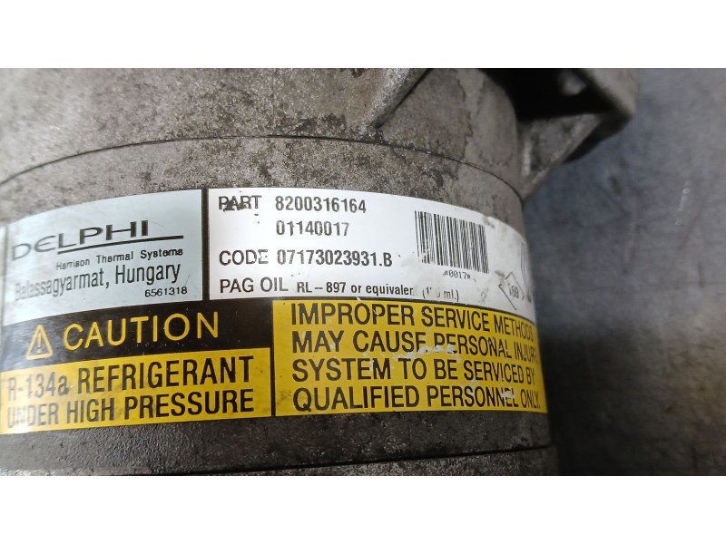 Recambio de compresor aire acondicionado para renault scénic ii (jm0/1_) 1.5 dci (jm0f) referencia OEM IAM 7711135105 8200316164