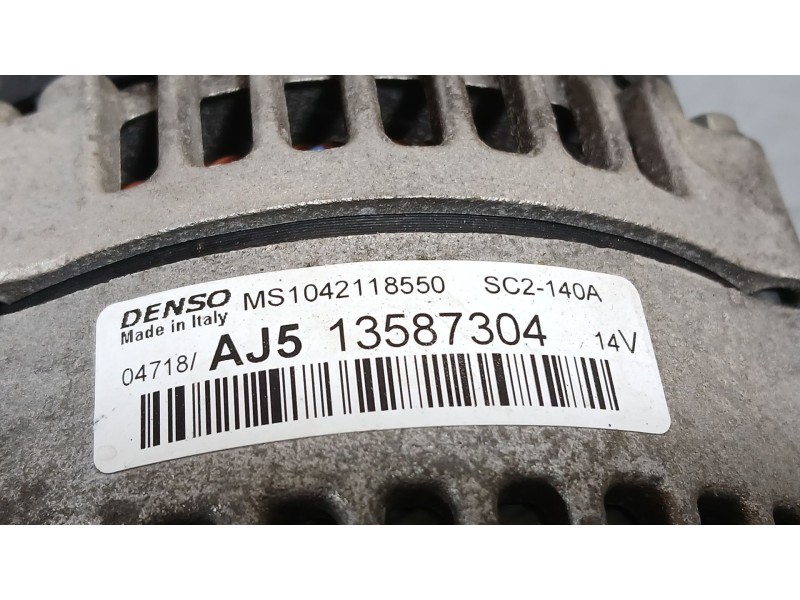 Recambio de alternador para opel astra k (b16) 1.6 cdti (68) referencia OEM IAM 13520813 95527140 