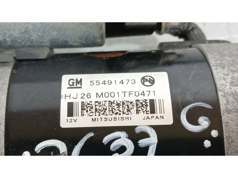 Recambio de motor arranque para opel astra k (b16) 1.6 cdti (68) referencia OEM IAM 95525761 55503483 