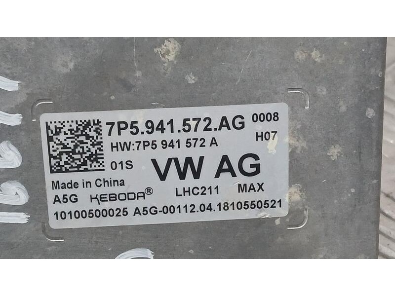 Recambio de centralita faro para volkswagen tiguan (ad1, ax1) 1.4 tsi referencia OEM IAM 7P5941572AG  10100500025