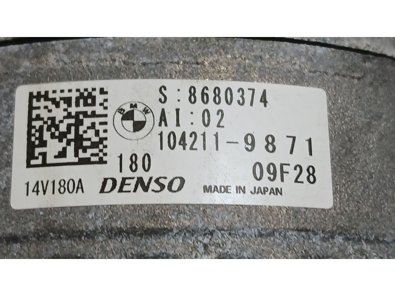 Recambio de alternador para bmw 1 (f40) 118 d referencia OEM IAM 12317640132  