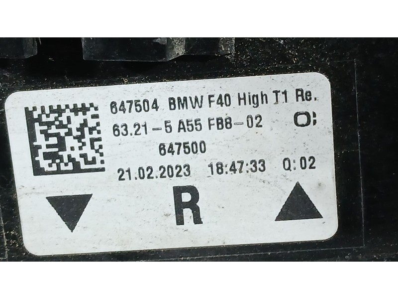 Recambio de piloto trasero derecho exterior para bmw 1 (f40) 118 d referencia OEM IAM 63217450644  