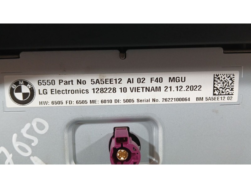 Recambio de sistema navegacion gps para bmw 1 (f40) 118 d referencia OEM IAM   