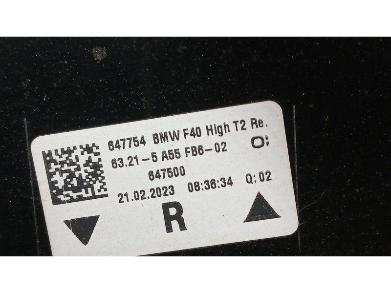 Recambio de piloto trasero derecho interior para bmw 1 (f40) 118 d referencia OEM IAM 63217450652  
