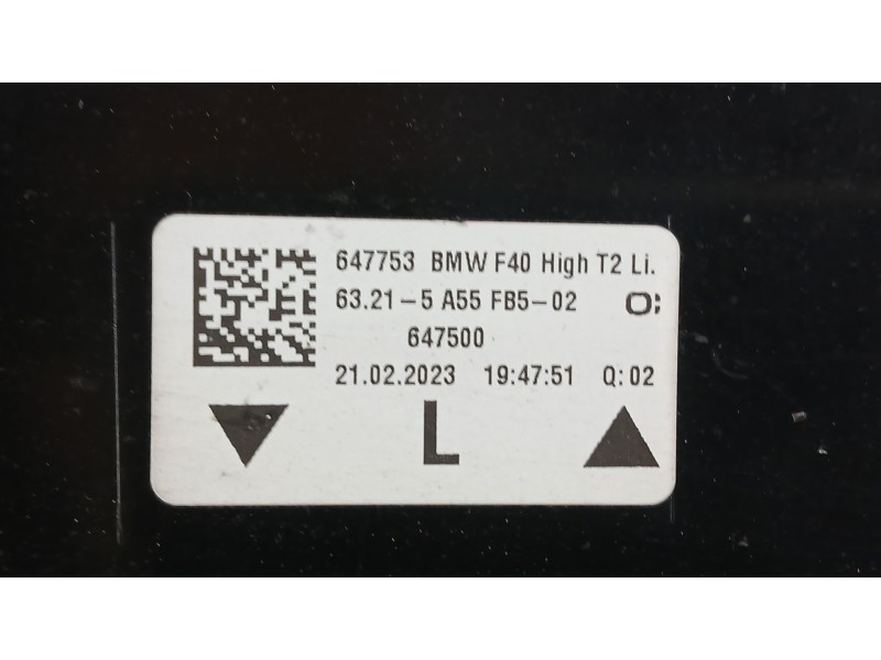 Recambio de piloto trasero izquierdo interior para bmw 1 (f40) 118 d referencia OEM IAM 63217450651  