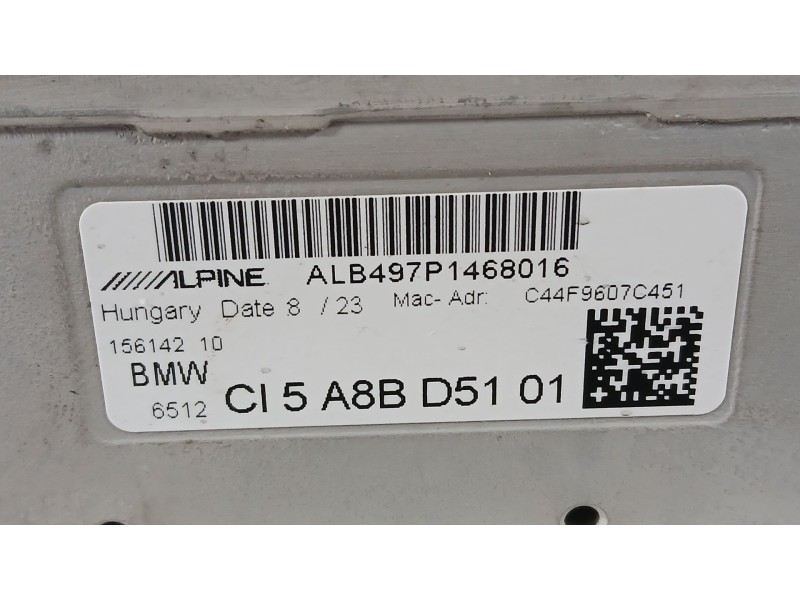 Recambio de sistema audio / radio para bmw 1 (f40) 118 d referencia OEM IAM 51167937981  