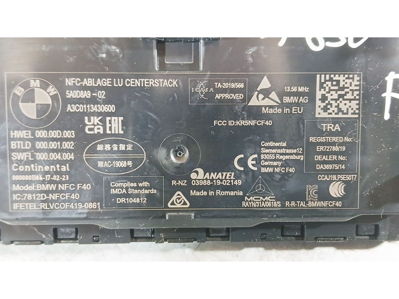 Recambio de cargador inductivo para bmw 1 (f40) 118 d referencia OEM IAM   